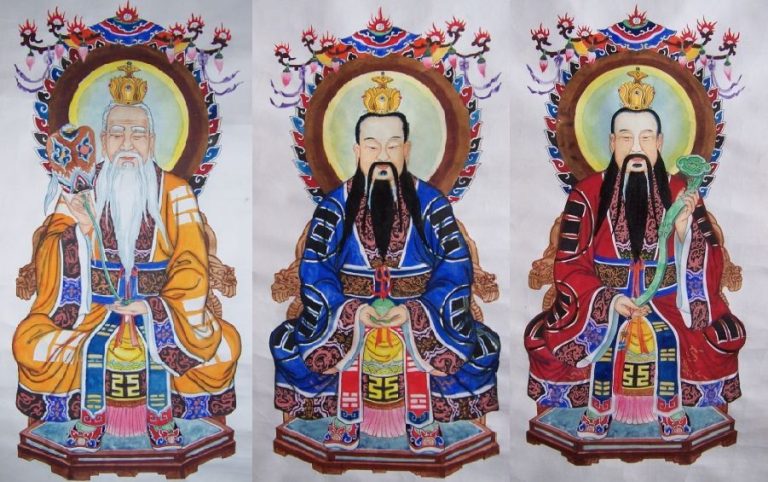 The Three Pure Ones — the highest deities of religious Daoism